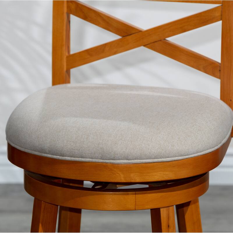 30" Bar Height X-Back Swivel Stool