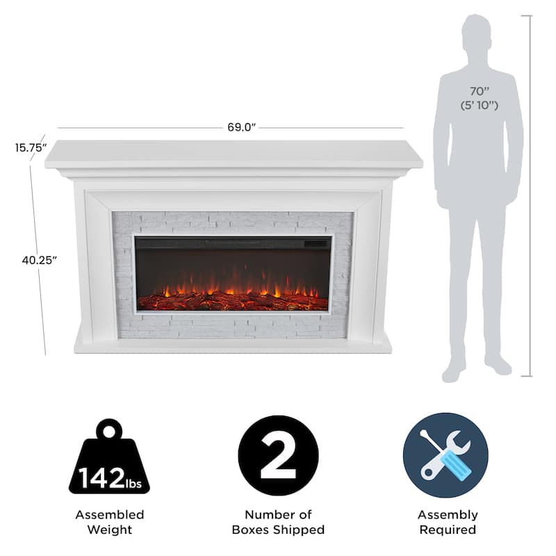 Sonia 69" Landscape Electric Fireplace by Real Flame
