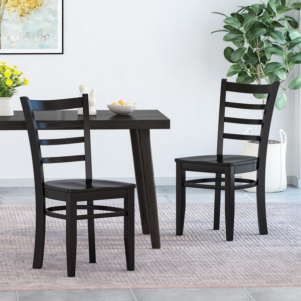 Prestage Rubberwood Dining Chairs Set of 2 by Christopher Knight