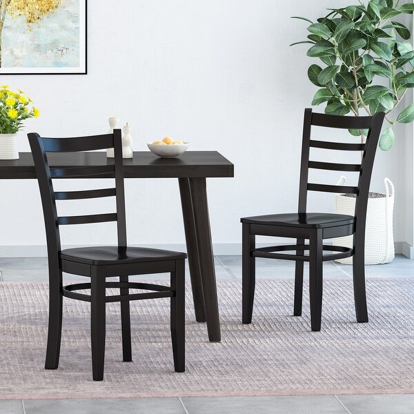Rubberwood table and 2025 chairs