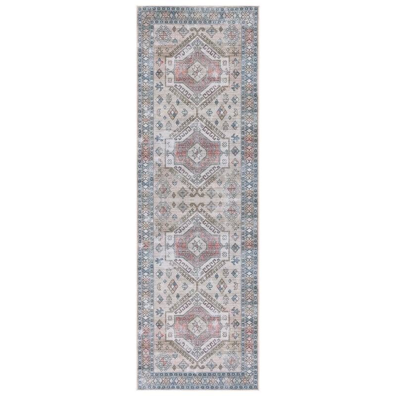 SAFAVIEH Tucson Machine Washable Slip Resistant Imogene Boho Tribal
