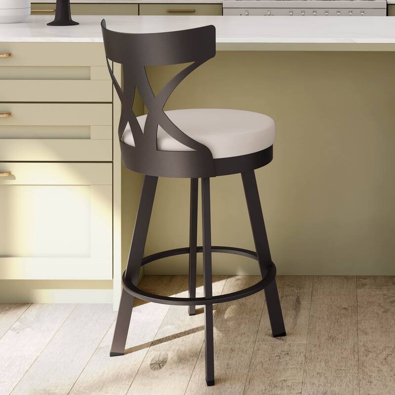 Amisco Washington Swivel Counter Stool