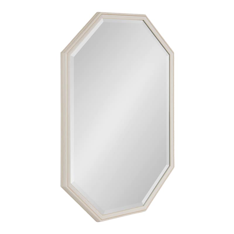Kate and Laurel Oakhurst Octagon Wall Mirror - 24x36 - White