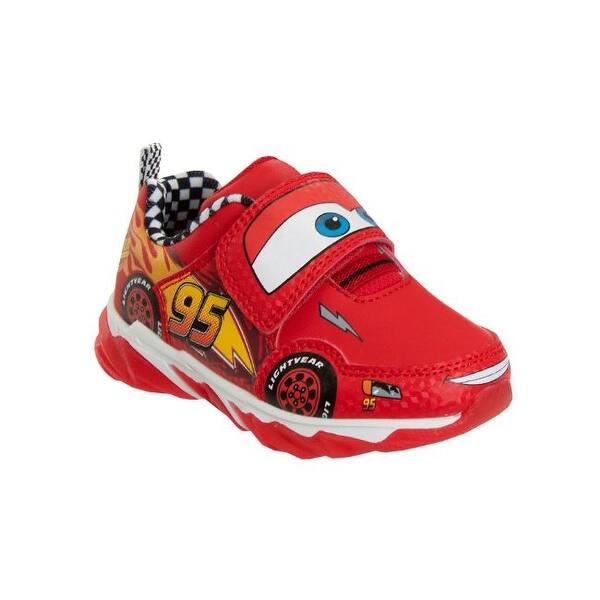 slide 2 of 5, Disney Pixar Cars Lightning McQueen Light Up Sneakers (Toddler/Little Kids) Red - 10T
