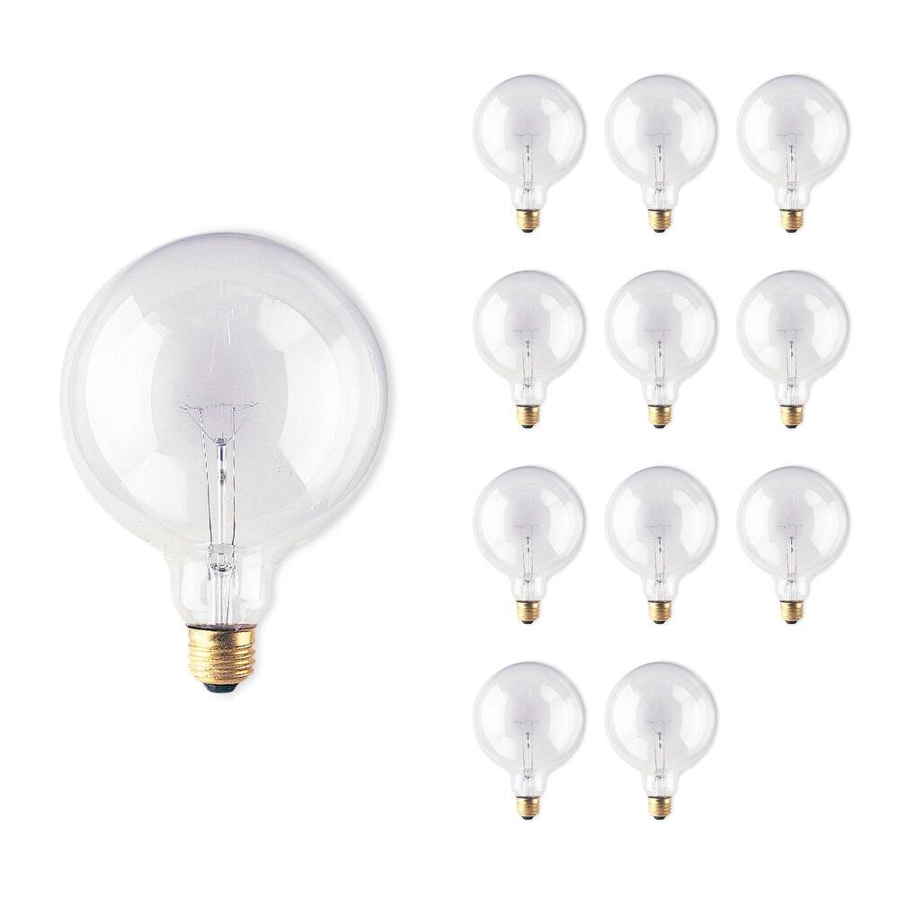 Bulbrite Multi Pack of Dimmable Clear Globe Incandescent Bulb