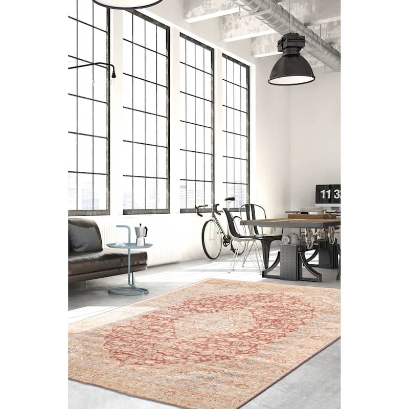 ECARPETGALLERY Hand-knotted Antalya Vintage Red Wool Rug - 8'10 x 12'6