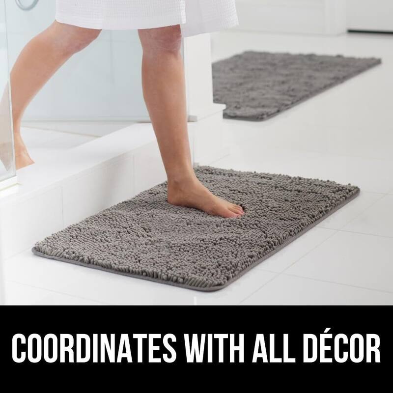 Thick Soft Absorbent Chenille, Rubber Backing