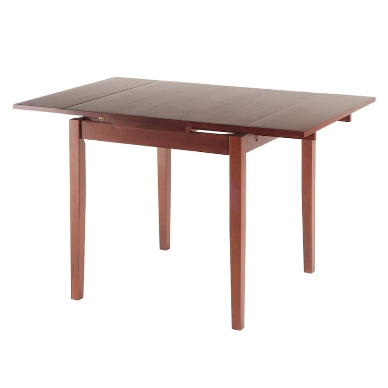 48" walnut brown wooden extension table