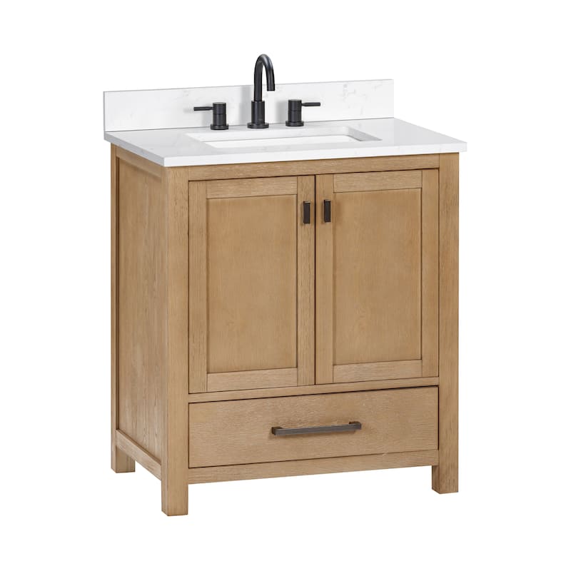 Avanity Modero 30 in. Single Sink Bathroom Vanity with Engineered Stone Top - 31"W x 22"D x 35"H