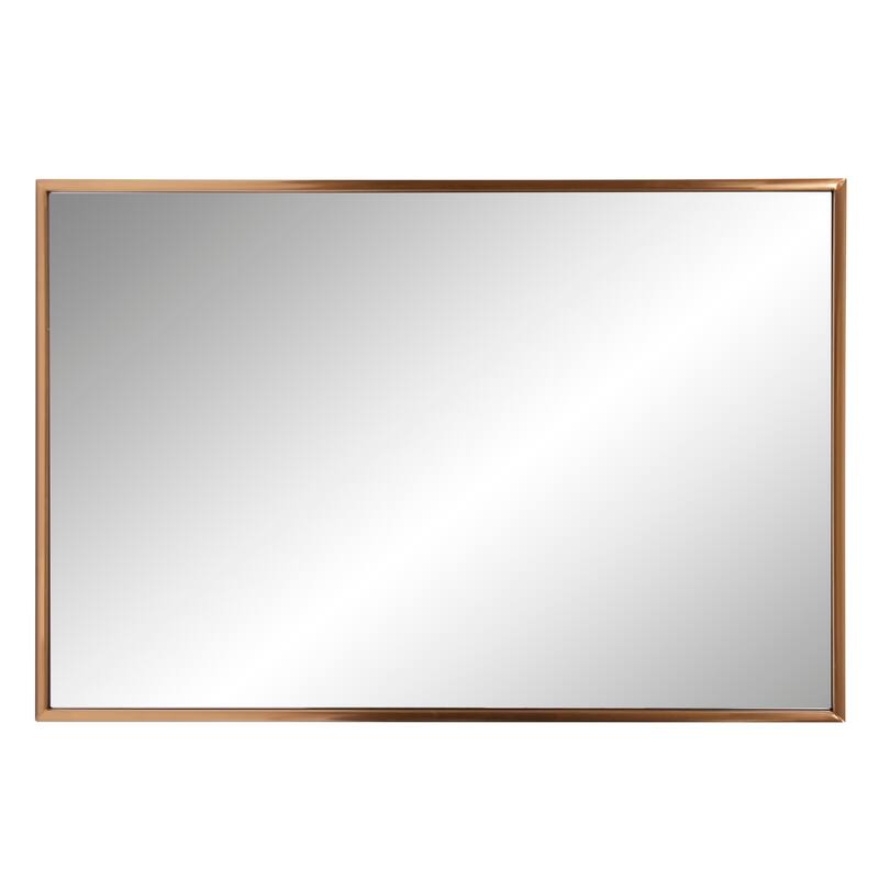 Allan Andrews Rectangular Decorative Stainless Steel Framed Wall & Accent Mirror