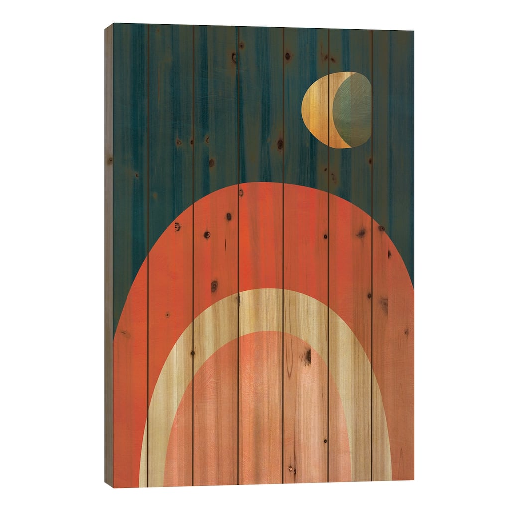 Mid Century Modern III Print On Wood by Ana Rut Bré - Multi-Color