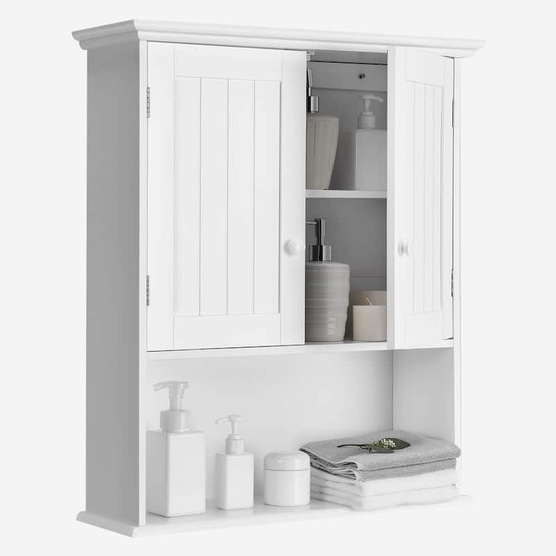 Costway Wall Mount Bathroom Cabinet Storage Organizer Medicine Cabinet - see details