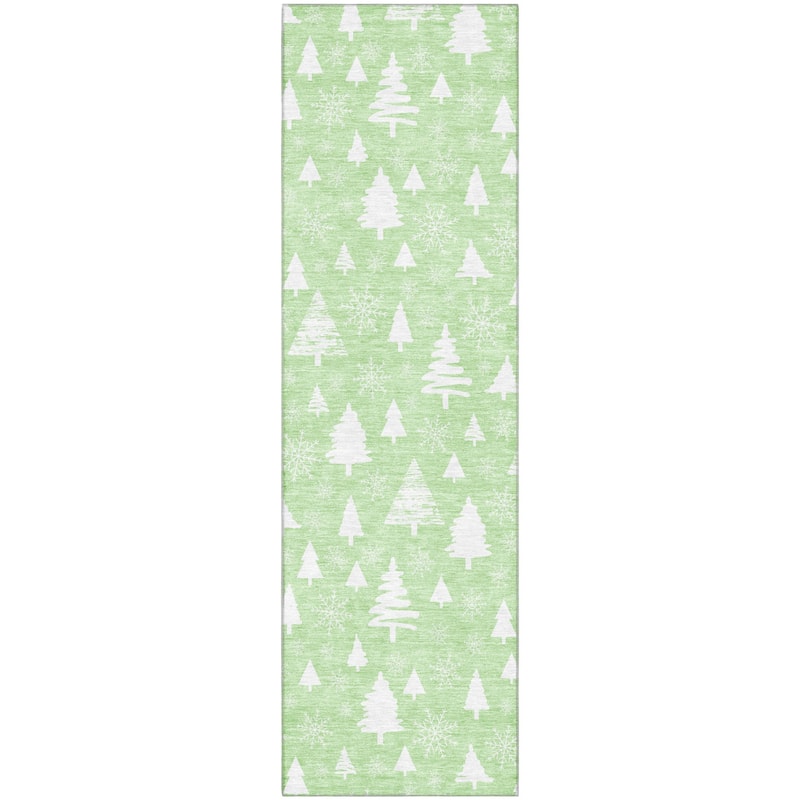 Premium Washable Super Soft Christmas Tree Mayfield Rug