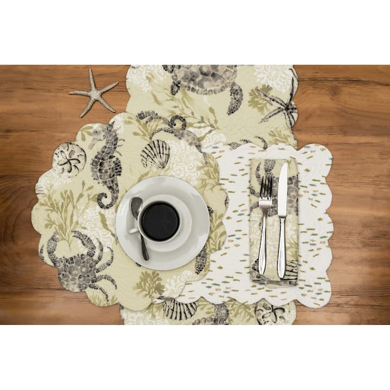 Cannon Beach Cotton Napkin Machine Washable Set of 6