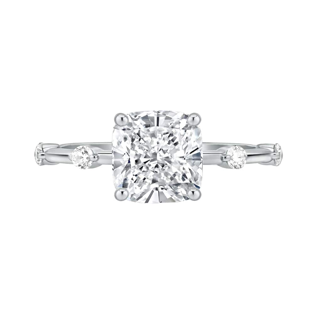 Auriya 14K Gold Tapered Cushion Lab Grown Diamond Engagement Ring 1.12 - 5.28ct. tw. (F-G, VS)