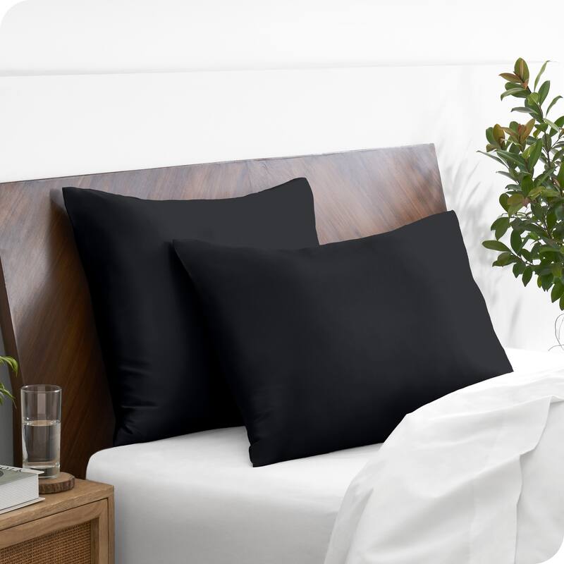 Bare Home Poly Satin Pillowcase Set for Hair and Skin (Set of 2)