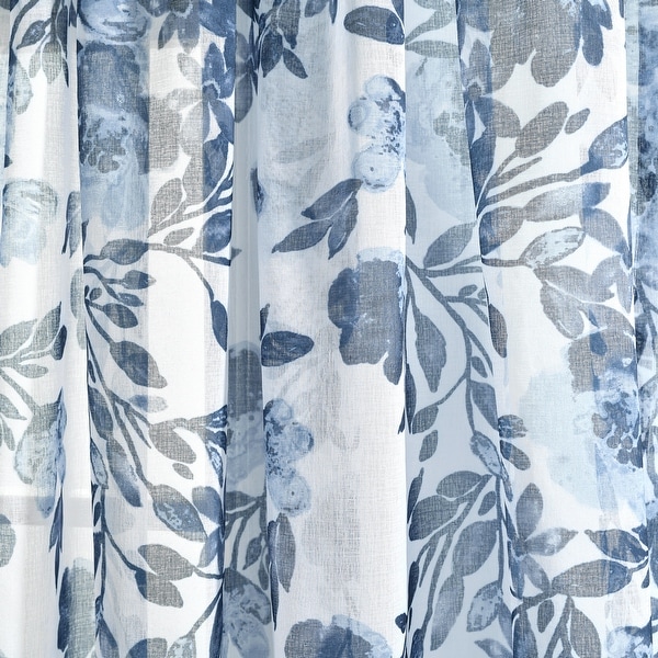 Lush Decor Tanisha Sheer Window Curtain Panel, 2-Piece Set - Bed