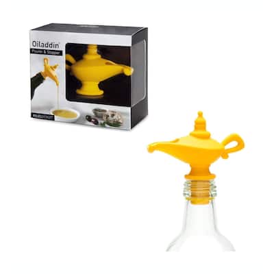 Wine Pourer & Stopper, Genie Bottle, 2-Pack