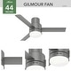 preview thumbnail 5 of 24, Casablanca 44" Gilmour Indoor / Outdoor Low Profile Ceiling Fan with LED Light Kit and Handheld Remote
