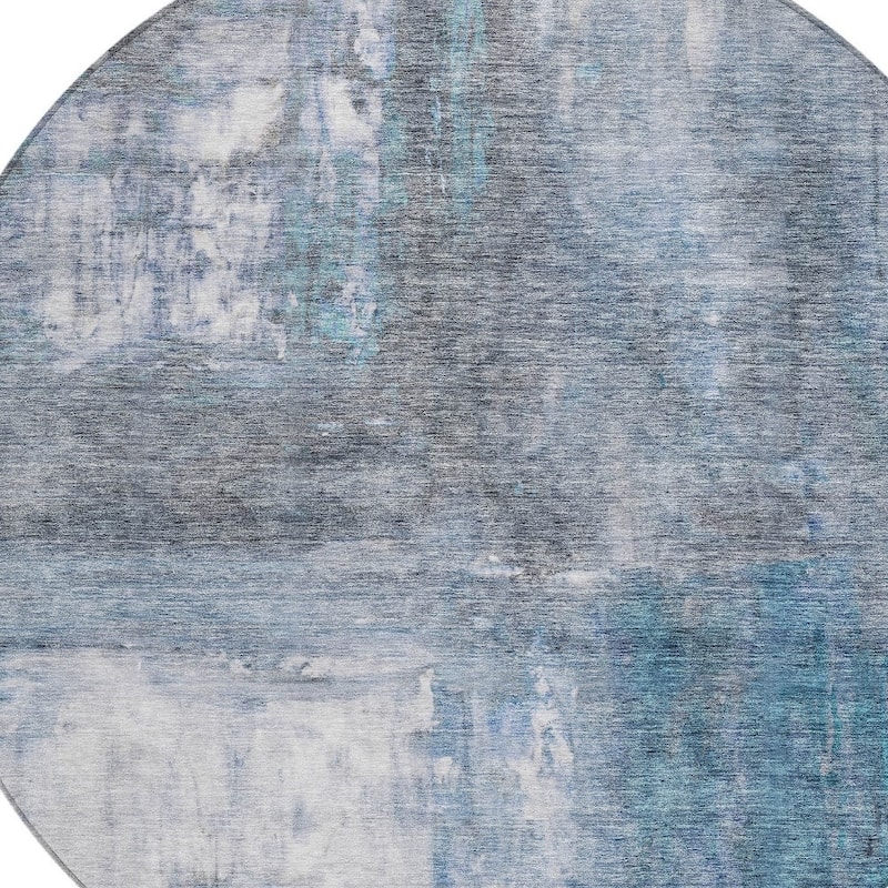 HomeRoots Abstract Transitional Rectangle Outdoor Rug