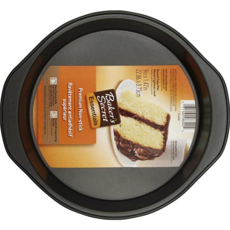 Baker's Secret Nonstick Carbon Steel Springform Cake Pan, 10 Round, Gray 