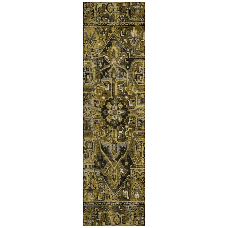 Alne Oriental Weather Resistant Classic Elegance Outdoor Rug