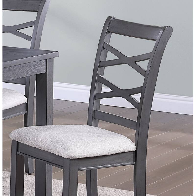 Dining Room Furniture Modern 6pcs Set Dining Table 4x Side Chairs and A Bench Rubberwood Unique Design Back Chair Wooden