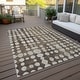 preview thumbnail 60 of 101, Machine Washable Indoor/ Outdoor Chantille Abstract Dots Rug Brown - 10' x 14'
