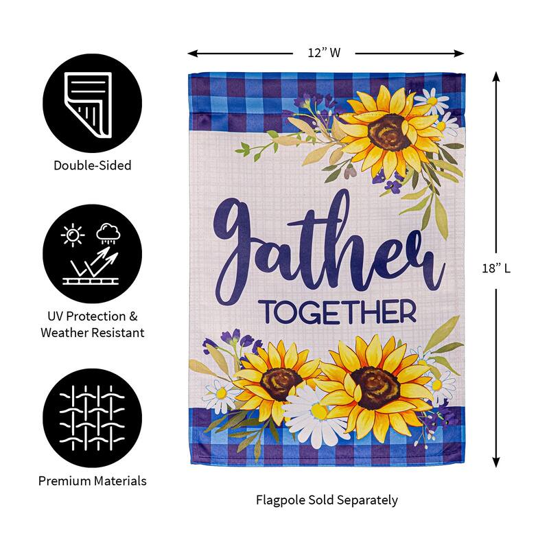 Gather Suede Garden Flag