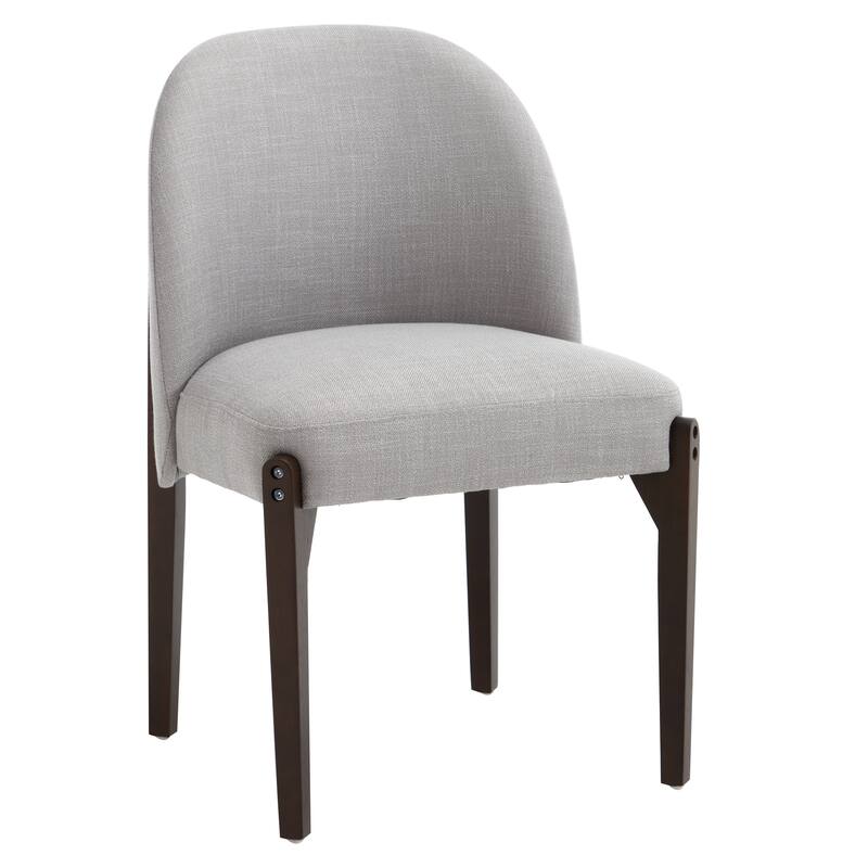 Wooden Dining Chairs Set of 2, Fabric Upholstered Dining Room Chair Kitchen Chairs, Farmhouse Dinner Chair