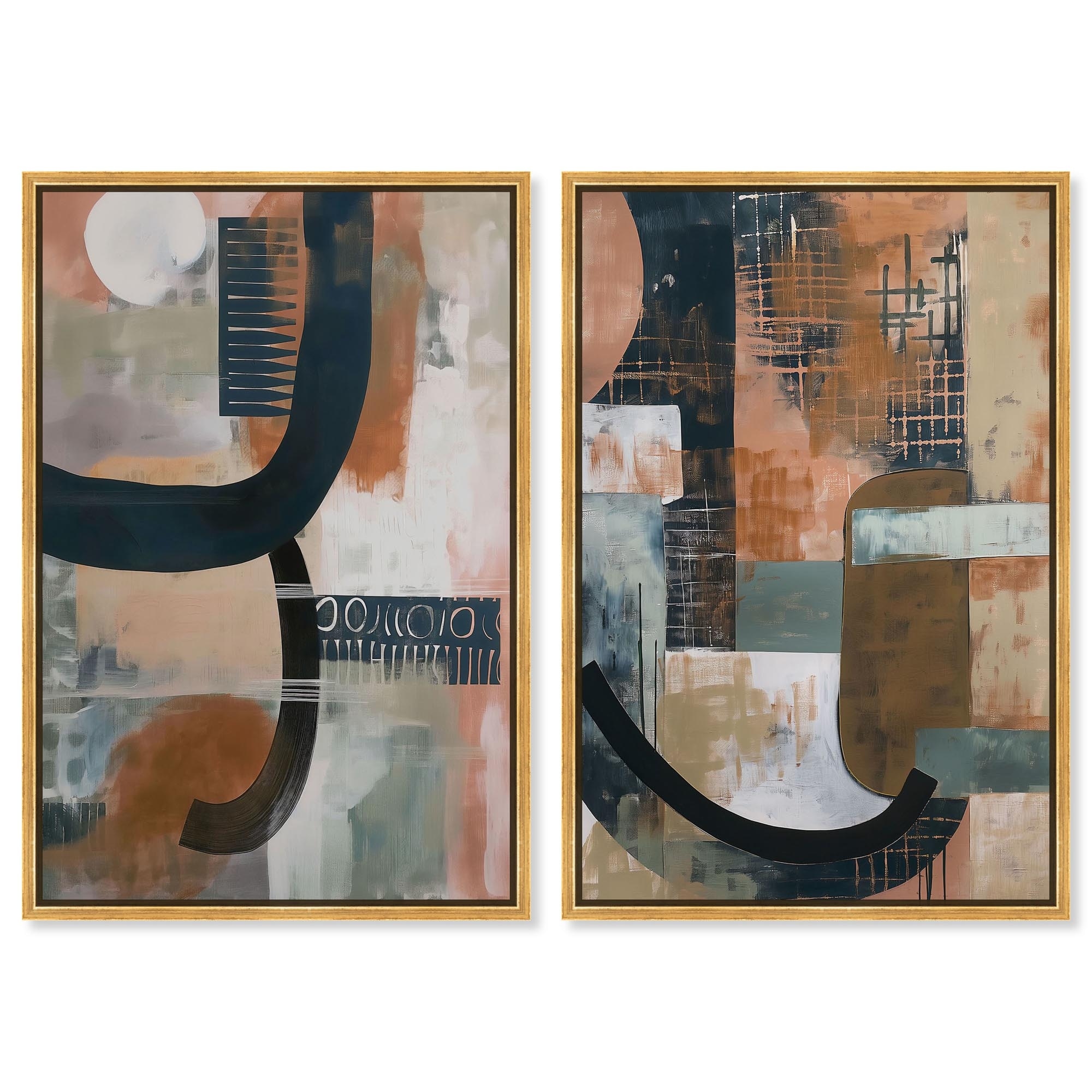 Enigmatic Set Canvas Set of 2 by Art Remedy