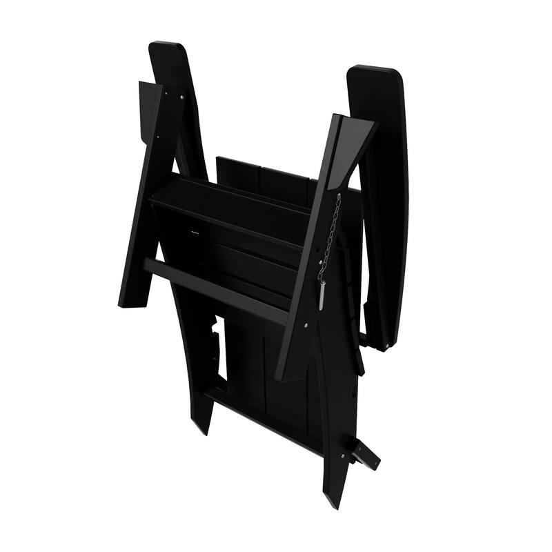 Shoreside Modern Poly Folding Eco-Friendly All Weather Adirondack Chair (Set of 8)