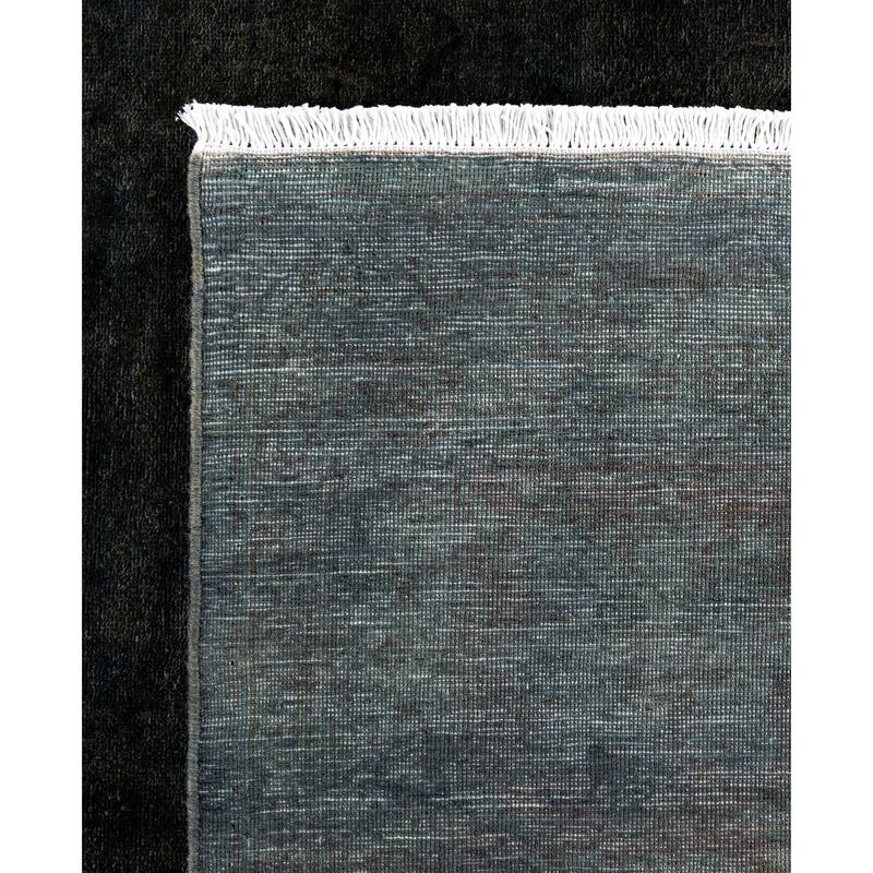 Overdyed One-of-a-Kind Hand-Knotted Area Rug - Gray - 9' 1" x 11' 8"