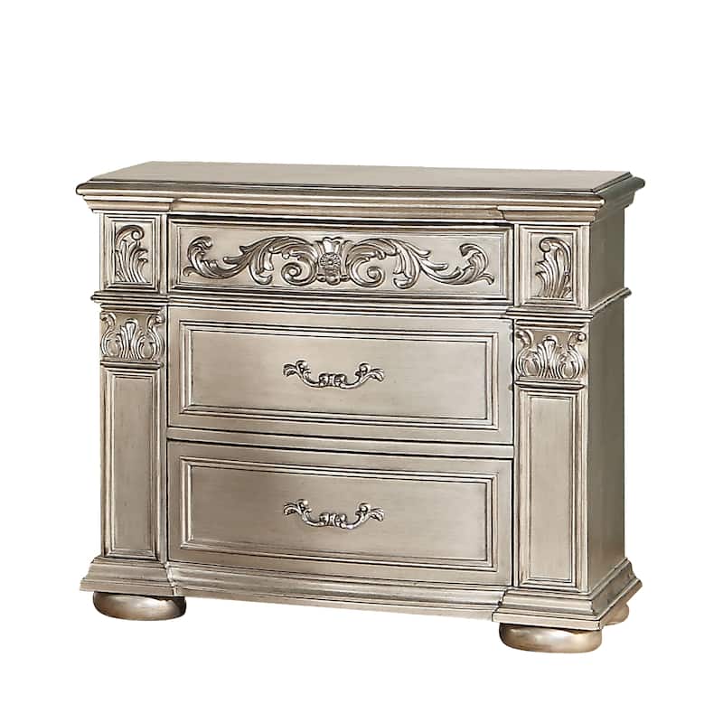 Platinum Silver Bedroom Set