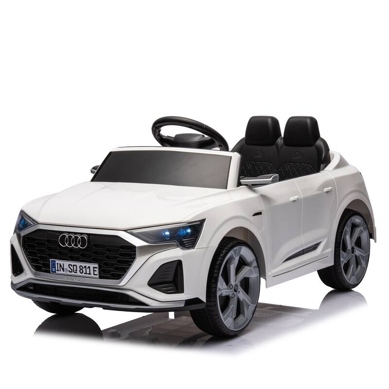12V Kids Ride On Electric Car W/Parents Remote Control,Licensed Audi Sq8 For Kids,Volume Control,For Kids Aged 3-6.