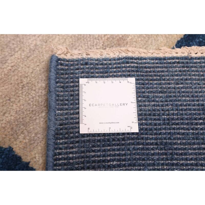 ECARPETGALLERY Hand-knotted Peshawar Ziegler Dark Blue Wool Rug - 5'0 x 6'9