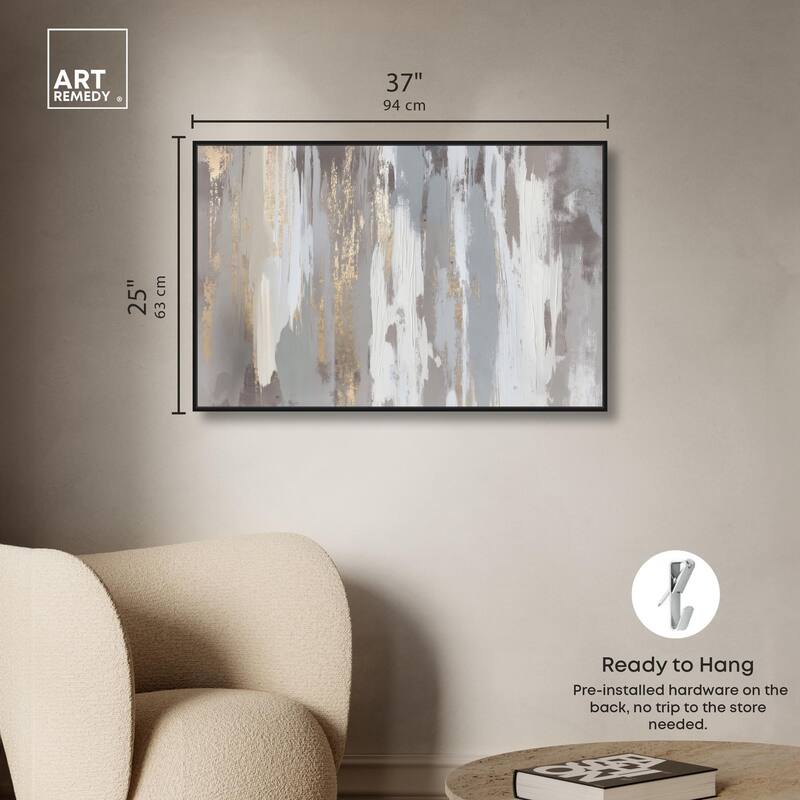 Flooding Gold II Canvas by Art Remedy