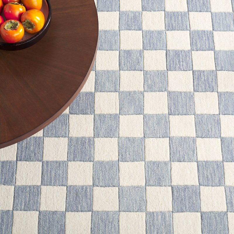 SAFAVIEH Handmade Martha Stewart Collection Berthild Checkered Wool Rug
