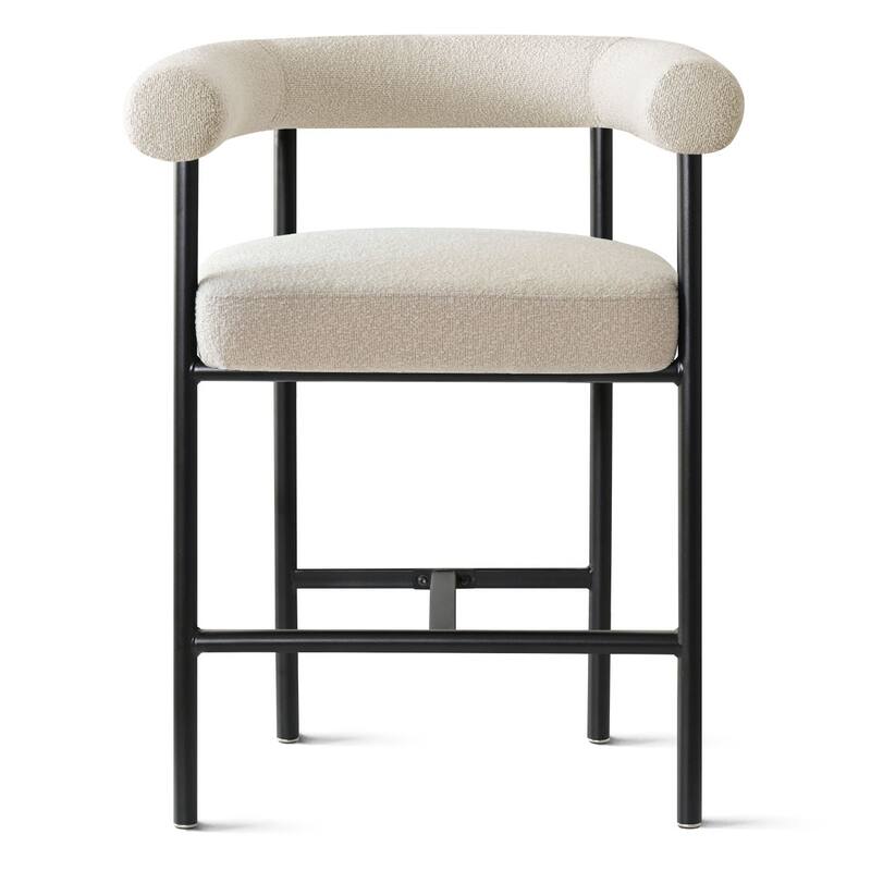 Boucle Counter-Height Bar Stools with Arms(Set of 6)