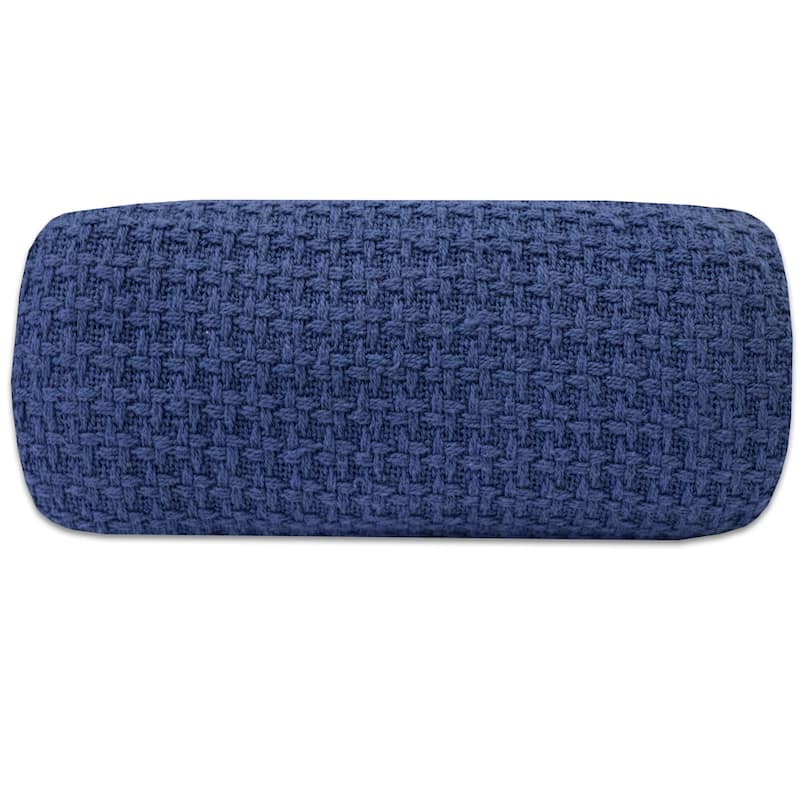 Sweet Home Collection Cotton Basket Weave Textured Blanket