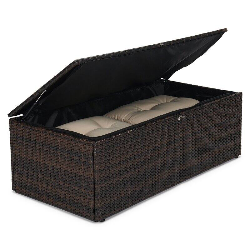 6-Piece Wicker Outdoor Patio Conversation Set
