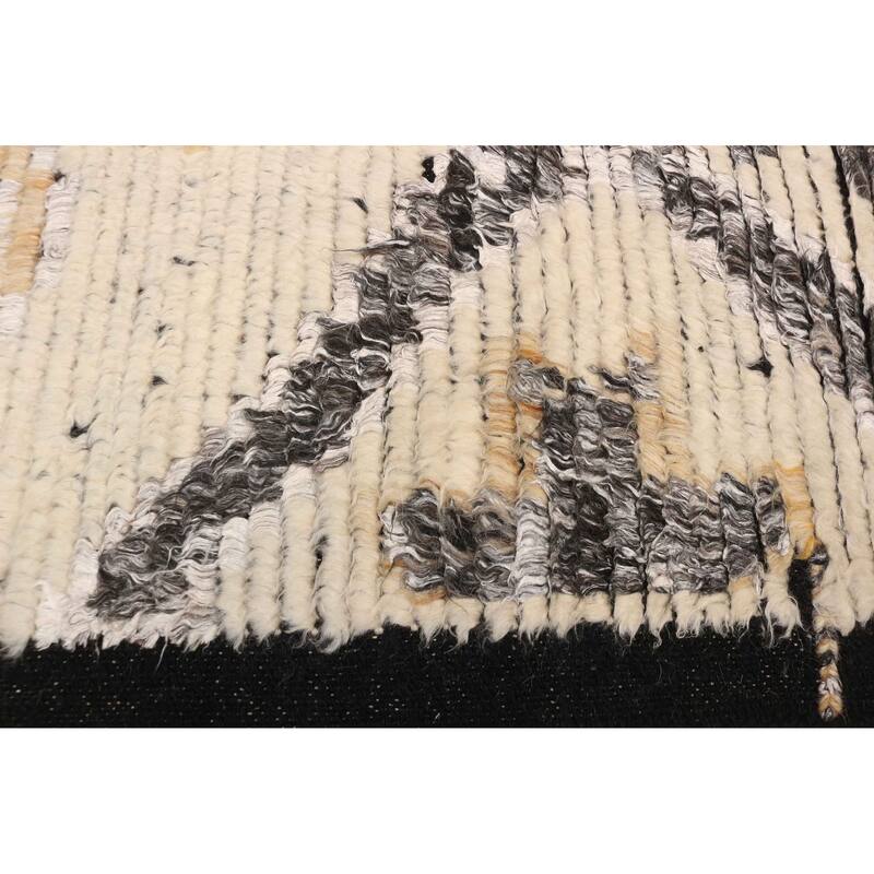 ECARPETGALLERY Hand-knotted Tangier Cream Silk, Wool Rug - 8'2 x 10'4