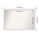 preview thumbnail 119 of 190, Wall Mirror Choose Your Custom Size - Extra Large, Blanco White Wood Outer Size: 45 x 30 in