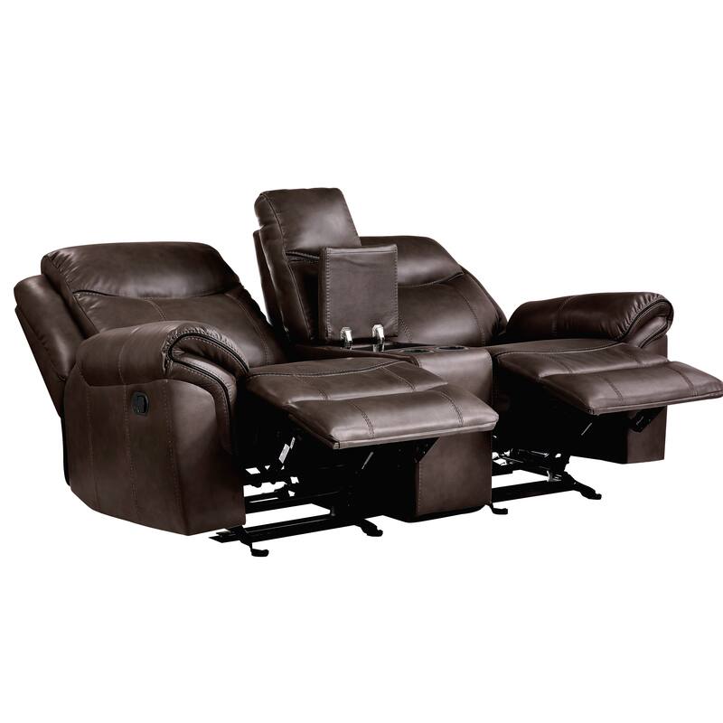 Brisa Manual Double Glider Reclining Loveseat