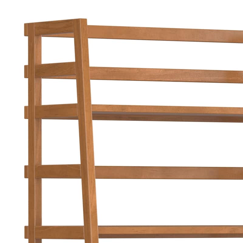 WYNDENHALL Normandy 30 inch Solid Wood 5 Shelf Ladder Bookcase (Set of 2)