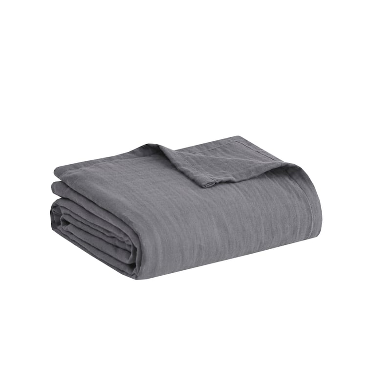 Madison Park Gauze 100% Cotton Lightweight Blanket