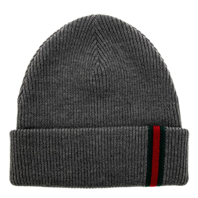 Gucci Men's Wool Hat with Web - Adult L (7 1/4 - 7 3/8)