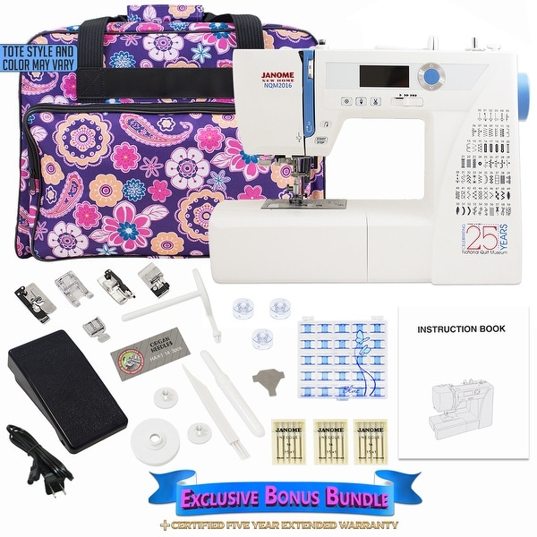 Janome NQM2016 National Quilt Museum 25th Anniversary Edition Bundle