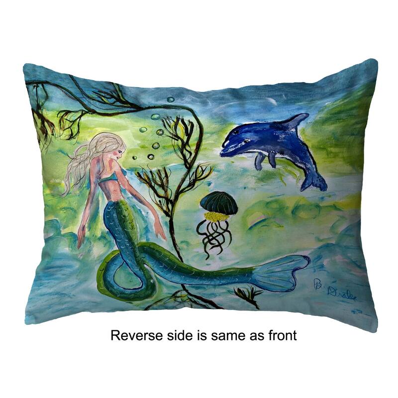 Mermaid and Jellyfish Noncorded Pillow