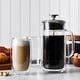preview thumbnail 3 of 2, ZWILLING Sorrento Double Wall French Press and Latte Glass - Clear - 27-oz